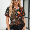 Christmas new summer women's shirt short - sleeved tops - View 2 | SAMAG