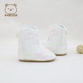 Autumn and Winter Baby Boots, Anti-Slip and Warm, Walking Shoes for 0-1 and a Half Year Old Male and Female Babies, Western Cowboy Boots