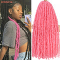 1- 8 Packs Butterfly Faux Locks Crochet Hair Boho Soft Locs Braiding Hair Distressed Pre Looped Synthetic Butterfly Locs Twists