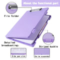 Portable A4 Nursing Clip File Plastic File Box Clipboard with Storage File Box Organizer Folder