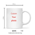 Personalized Your Photo Mug, Custom NAME Logo TEXT Cup,Customize Coffee Mugs, Tea Cups, Mothers day, Wedding Surprised Gift