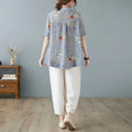 Summer ort Sve Cotton Linen Loose Fit Slimming Belly Covering Thin irt for plus Size Women Middle-Aged Mothers