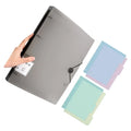 4 Rings Binder 12.59x9.76Inch Hold up 220Sheets Water Resistant for Student Teacher Office Workers Presentation Folder