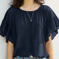 ZANZEA Summer Women Chiffon Blouse Elegant Ruffle Short - View 20 | SAMAG