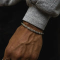 Hip Hop Men's Stainless Steel Rope Chain Bracelets,2/3/4/5mm Gold Color Adjustable Twisted Chain Wristband,Punk Casual Jewelry