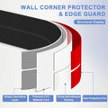 Self Adhesive Wall Corner Protector Peel and Stick Flexible Corner Moulding Trim Free Cut L Shape Edge Guard Inside Outside