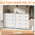 JHK Children's Wardrobe For Bedroom With 8 Fabric Drawers Storage Cabinet Steel Frame Assembly Closet For Clothes Home Furniture