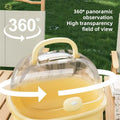 Transparent Handheld Hamster Cage Outdoor Large Space Golden Retriever Hare Special Use Hamster Cage Portable Hamster Home