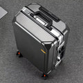 COLENARA Cabin Suitcase Men's Business Boarding Box Women's Aluminum Frame Trolley Case 20"22"24"26 Inch Large Capacity Luggage