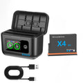 For Insta360 X4 Air Replacement Battery 2100mAh/ Fast Charger box for Insta 360 X4 Air Action Camera Accessories
