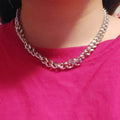 Hiphop Heavy Cuban Link Chains Necklaces Male Gold Color Stainless Steel Long Neck Necklace For Men Women Jewelry 2023 Collares