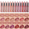 Integrated waterproof lipliner+lipstick lipstick lipstick set,no smudge,no fade,no cup,durable,easy to create a perfect makeup!