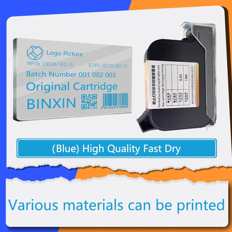 Baiyi Ink Cartridge 12.7mm Quick Dry Original Solvent 0.5 inch Eco for Inkjet Ink Jet Printer