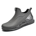 Men's Rain Boots Ankle Waterproof Shoes Men Casual Fishing Work Shoes Slip on Non-slip Rain Shoes Womens Kitchen Rubber Shoes