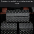 Car Trunk Organizer Box Large Capacity Auto Multiuse Tools Storage Bag Stowing Tidying Leather Folding for Emergency