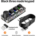 RGB Bluetooth Macro Mechanical Keyboard 3 Key Custom Programming Hotswap Red Switch Gaming Photoshop Keypad
