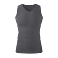 Men's V Neck Shapewear Compression Sleeveless Vest Breathable Slim Fit Undershirt for Running Fitness Daily Casual Summer Wear