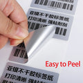 Matte Silver Thermal Label Roll Adhesive Printable Sticker Risio PET Silver Waterproof Inkless Tag For Phomemo M110 M108 P50 P80