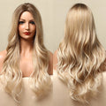 Red Brown Copper Ginger Long Wavy Synthetic Hair Wigs for Black Women Body Wave Ombre Wig Cosplay Natural Heat Resistant Wig