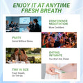 Oral Spray for Bad Dreath Portable Alcohol-Free Mist with Clean Mint Flavor Peach flavor Grape flavor | Instant Fresh Breath