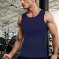 Men Compression Shirts for Men Shapewear Chest Abdomen Control Body Shaper Slimming Undershirt Workout Vest Tank Top