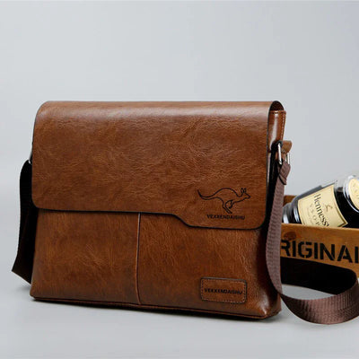 Luxury Brand Men Shoulder Bag For IPAD Leather Business | SAMAG