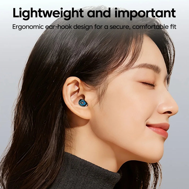 Mini Wireless Bluetooth Headphones With Microphone In-ear Single Earphones Handsfree Noise Canceling Headset For Game Driving