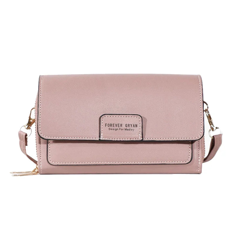 New Women Pu Leather Handbags Female Multifunctional Large Capacity Shoulder Bags Fashion Crossbody Bags For Ladies Phone Purse