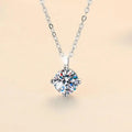 LOUTF 1-3ct Real Moissanite Diamond Necklace for Woman Wedding Daily Wear Party Original 925 Sterling Silver Luxury Fine Jewelry