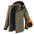 Winter Men Warm Waterproof Jackes Coat Mens Windproof Fleece Thicken Jacket Parkas Man Outdoor Casual Hooded Coat Jackets Male