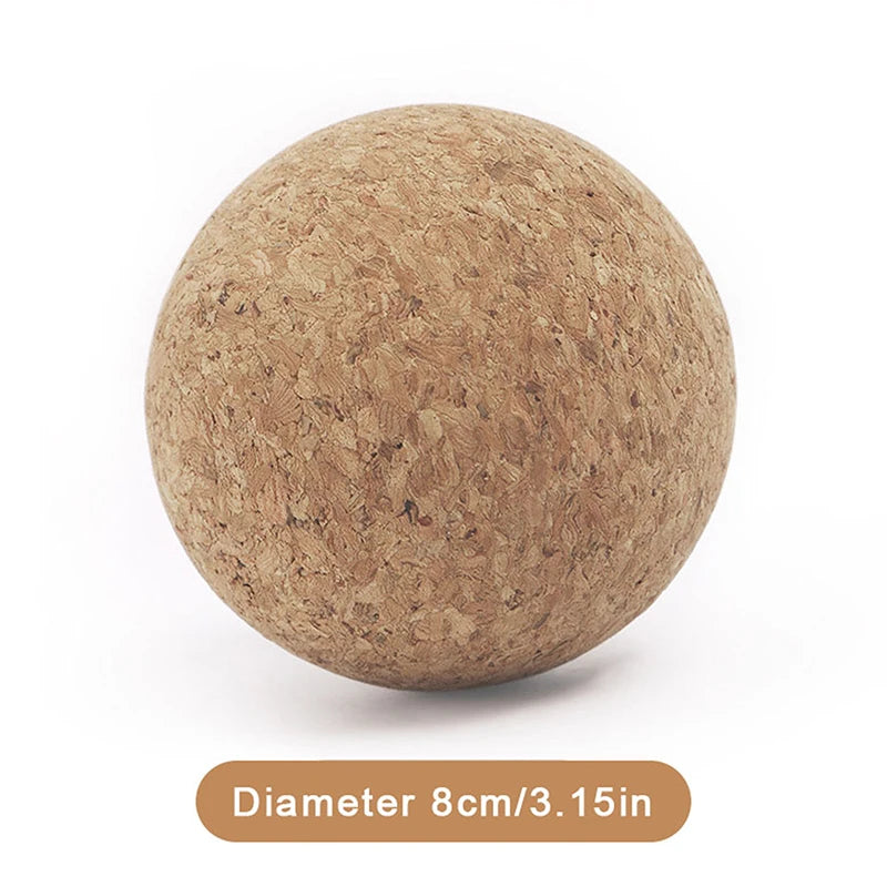 Cork Massage Ball Back Massage Foot Massager Yoga Ball Tension Release Therapy Myofascial Ball Relax Muscles Trigger Point