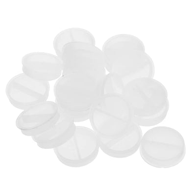 20Pcs Transparent Piggy Bank Bottom Plug 27Mm Round Twist Lock Stopper for Ceramic Money Saving Box Replacement | SAMAG