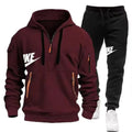 Men's autumn and winter suit zipper hoodie + trousers casual sportswear warm - View 10 | SAMAG