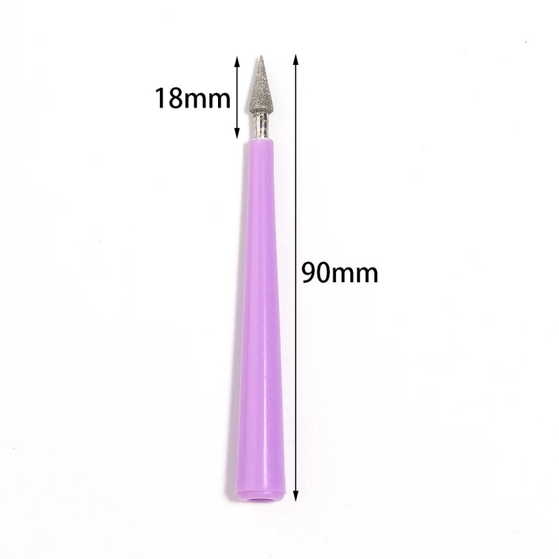 Diamond Reaming Needle Drill Grinding Shaped File DIY Enlargement Bead Hole Reamer Pearls Crystals Jewelry Jades Processing Tool