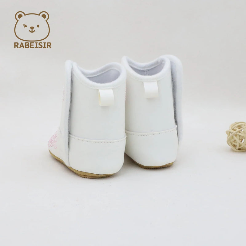 Autumn and Winter Baby Boots, Anti-Slip and Warm, Walking Shoes for 0-1 and a Half Year Old Male and Female Babies, Western Cowboy Boots