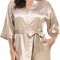 Women's Pure Short Silky Robes Bridesmaid Bride Party | SAMAG