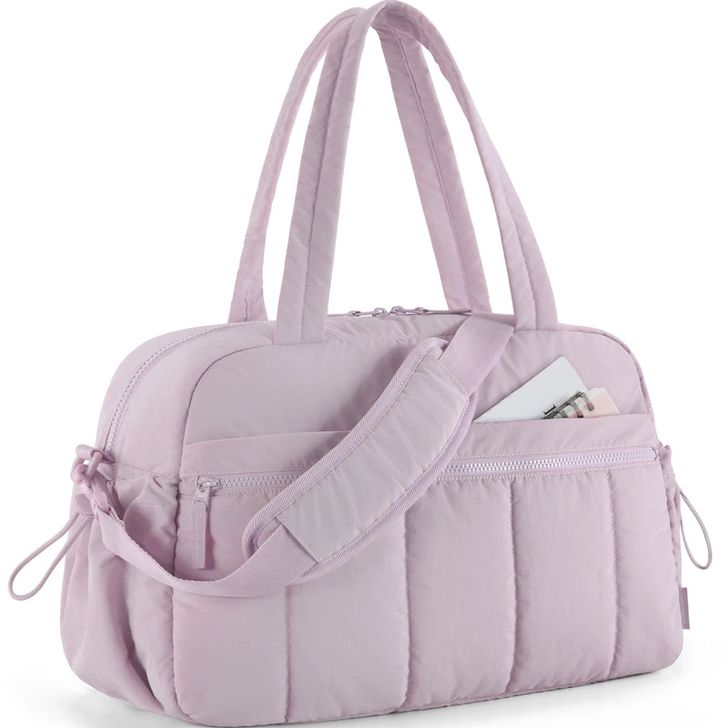 BAGSMART Travel Duffel Bag Gym Bag for Women with Wet Pocket Carry on Weekender Shoulder Boston bag Waterproof Beach bags