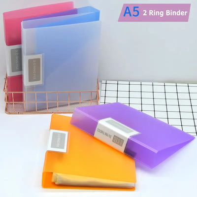 Colorful A5 Binder 2 - Hole Punched Paper File Cover | SAMAG