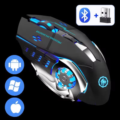 Rechargeable Wireless Mouse Gaming Computer Silent | SAMAG