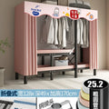 Folding Steel Frame Wardrobe Installation-Free Open Closet Durable and Economic Storage Cabinet for Clothes for Bedroom
