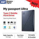 Western Digital WD 1TB 2TB 4TB My Passport Ultra Portable SSD External Hard Drive SSD Hard Disk HDD USB 3.1 for PC Laptop MAC