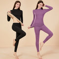 New Style Thermal Underwear Fleece-lined Long Johns Extra Thick Warm with High Neck Suitable for Both Men and Women Couple Set
