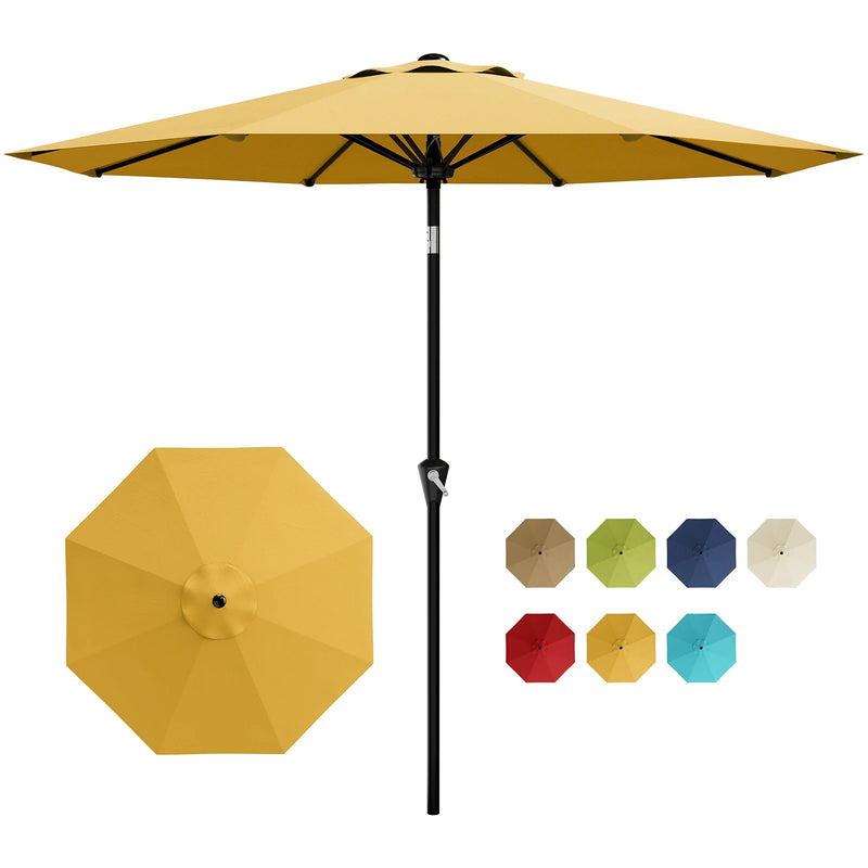 9FT Patio Market Umbrella, UPF 50+ UV Protection Outdoor | SAMAG