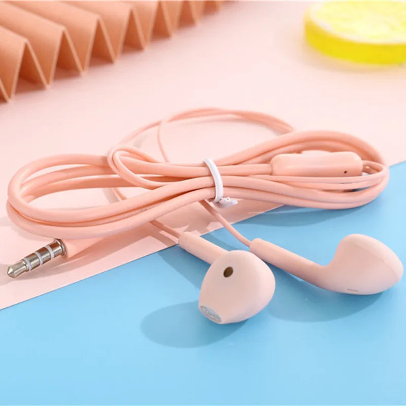 Multi-function 3.5MM Wired Earphones Headphones in Ear With Mic Sports Music Earduds Handfree Headsets For Xiaomi Samsung Huawei