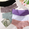 3Pcs/set Women Cotton Lace Panties Floral Intimate Underwear Trendy Patchwork Lace Briefs Female Soft Underpants Lingerie S-XL