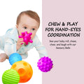 Soft Sensory Balls for Babies 6-12 Months, BPA Free Massage & Teething Toy Set, 6 Pack Montessori Infant Gifts