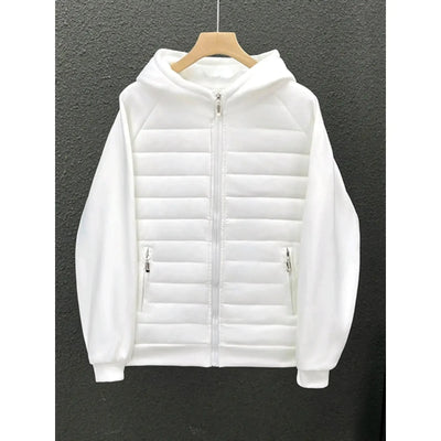 Trendy Hooded Solid Color Cotton Coat Jacket Grey Black | SAMAG