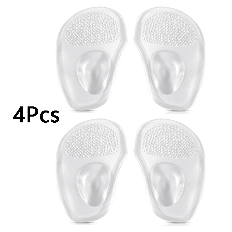 Silicone forefoot cushion orthopaedic shoe cushion women soft cushion relieve foot pain foot care products 2pcs/4pcs
