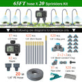 Dual Zone Independent Smart LCD Display Garden Watering Timer Atomization Spray Kit Mist Cooling System Irrigation Controller