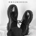 2025 Korea Leather Platform Oxfords Slip On Thick Tottom For Male Derby Shoes Casual Loafers Mens Square Toe Formal Dress Shoes